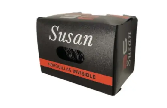 Asuer Horquilla Invisible Negro Susan 500uds